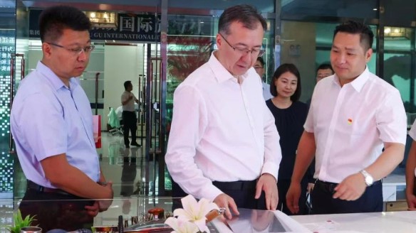 新疆維吾爾自治區領導伊力扎提·艾合買提江蒞臨五江溫泉城視察指導